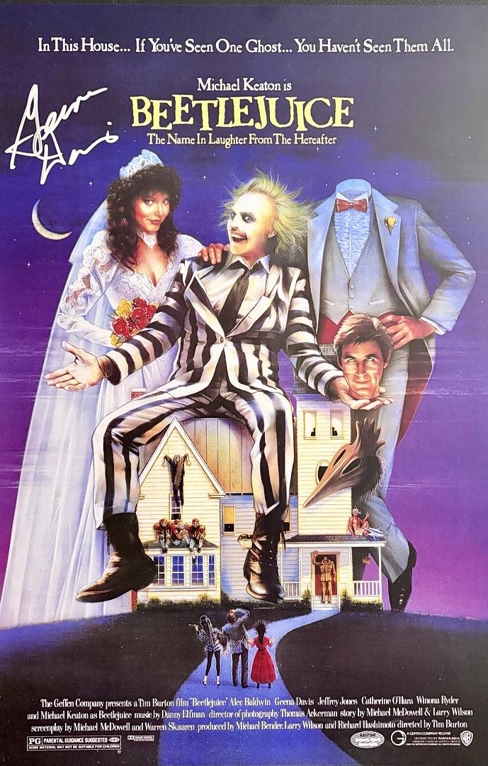 Geena Davis Signed 11x17 Photo (Beetlejuice) - Schwartz COA