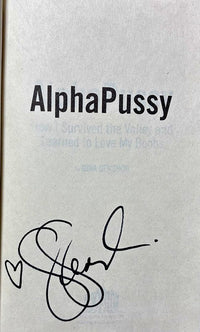 Gina Gershon signed hard cover book "AlphaPussy" - JSA COA