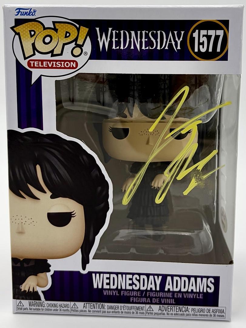 Jenna Ortega Signed Funko Pop #1577 "Wednesday Addams" *RARE* - PSA
