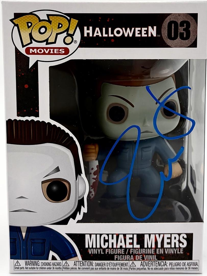 Jamie Lee Curtis Signed Funko Pop #03 Michael Myers Halloween (Blue Ink) - Beckett COA