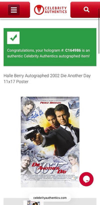 Halle Berry signed 11x17 (James Bond) - Celebrity Authentics COA