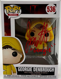 Jackson Robert Scott Signed Funko Pop #536 "Georgie Denbrough" (IT) w/character name - Celecrity Authentics