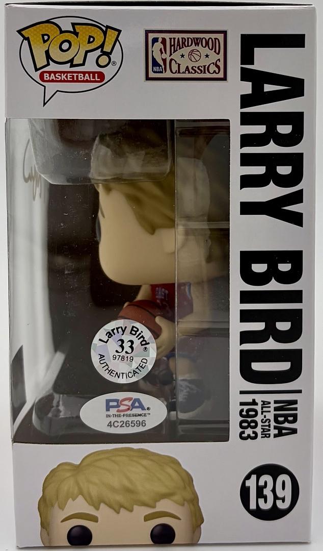 Larry Bird Signed Funko Pop #139 (Boston Celtics/USA Basketball) - PSA COA