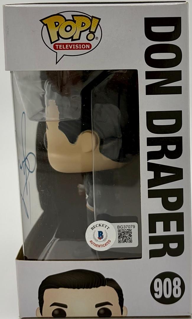 Jon Hamm Signed Funko Pop #908 "Don Draper" (MadMen) - Beckett COA