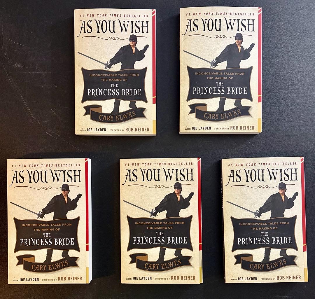 Cary Elwes signed paperback book "As You Wish" - JSA COA