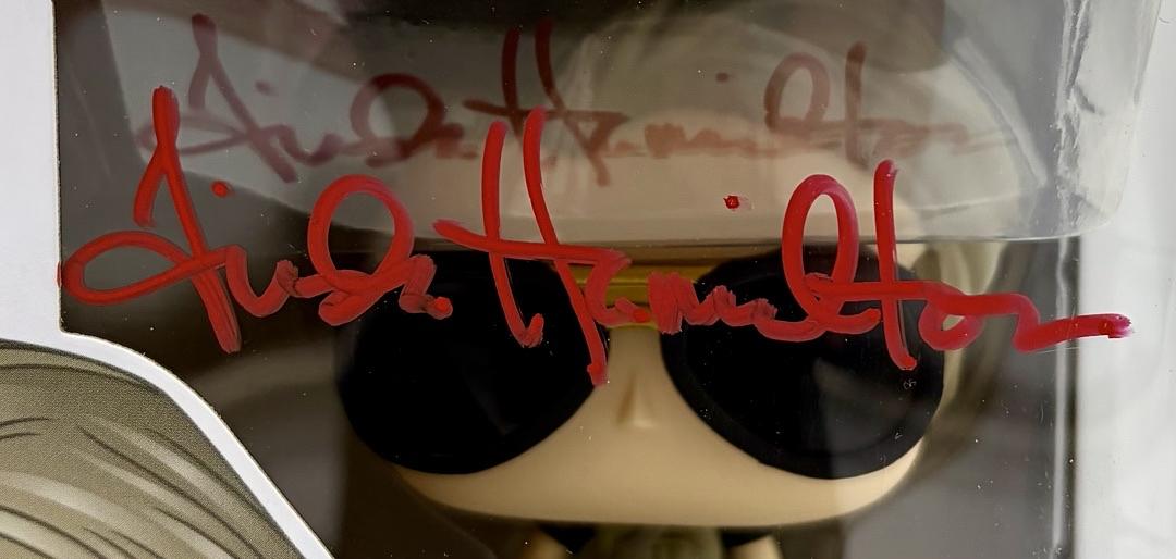 Linda Hamilton Signed Funko Pop #818 Sara Connor (Terminator) - Beckett COA #05