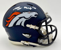 Bo Nix signed Broncos mini-helmet - PSA COA