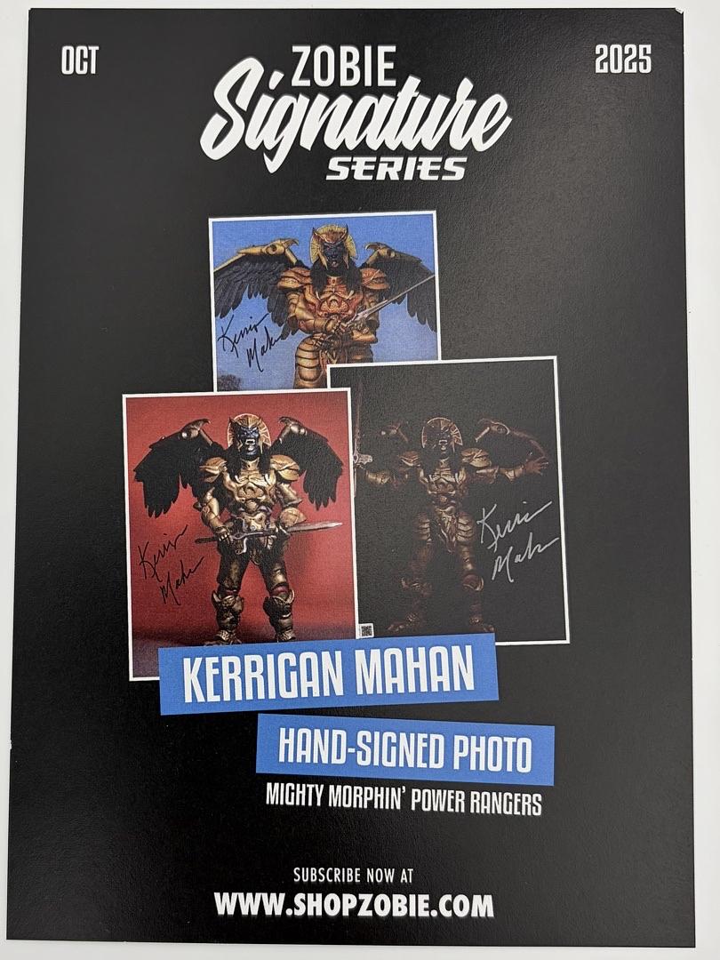 Kerrigan Mahan signed 8x10 (Power Rangers) - Zobie Productions COA