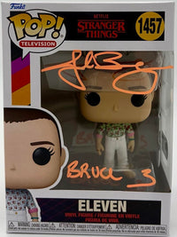 Jake Busey signed "Eleven" Funko #1457 (Stranger Things) - SWAU COA