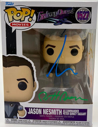 Cast signed Galaxy Quest "Jason Nesmith" Funko #1527 (Allen/Pyle/Rees/Breen) - Beckett & JSA COA