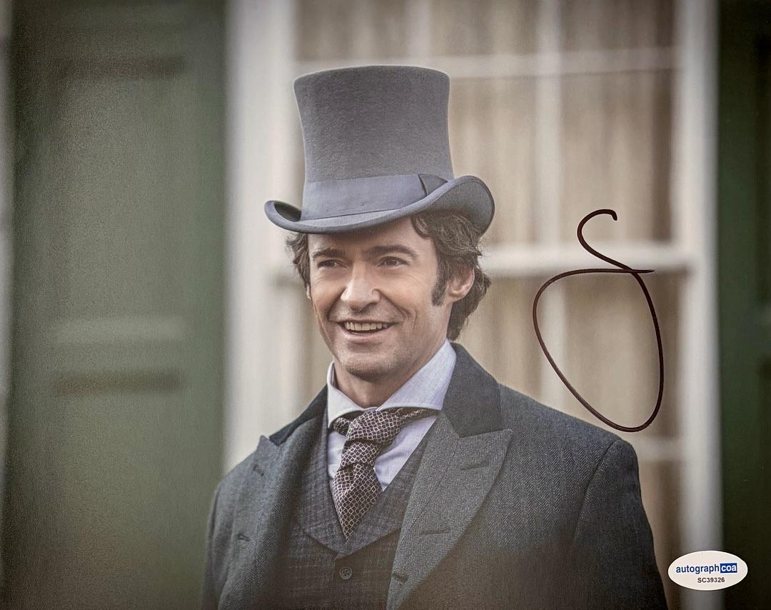Hugh Jackman signed 8x10 (The Greatest Showman) - ACOA COA