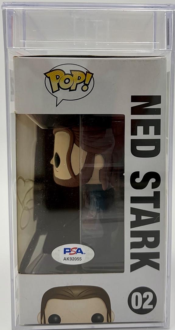 Sean Bean Signed Encapsulated Funko Pop #02 Ned Stark (Game Of Thrones) - Beckett COA