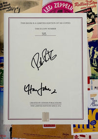 Elton John Rob Roth signed Limited Edition (375/500) book "Rock Visions" - Genesis Publications