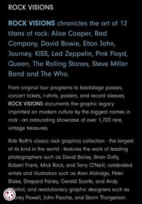 Elton John Rob Roth signed Limited Edition (375/500) book "Rock Visions" - Genesis Publications