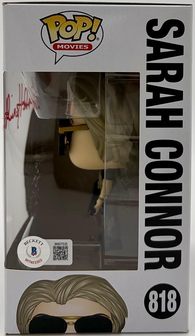 Linda Hamilton Signed Funko Pop #818 Sara Connor (Terminator) - Beckett COA #03