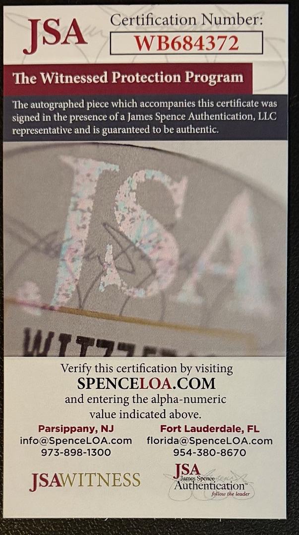 Sting (WWE) signed 8x10 - JSA COA