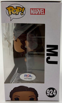 Zendaya signed "MJ" Funko #924 (Spider Man) *RARE* - PSA COA