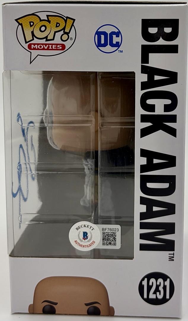 Dwayne "The Rock" Johnson signed "Black Adam" Funko #1231 - *RARE* - Beckett COA