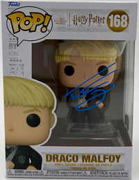 Tom Felton Signed Funko Pop #168 Draco Malfoy (Harry Potter) - Beckett COA