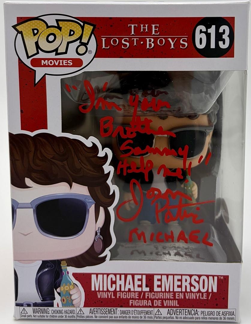 Jason Patric Signed Funko Pop #613 "Michael Emerson" (The Lost Boys)w/ Long Quote - JSA COA