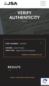 Jaime Pressly sexy signed 8x10 - JSA COA