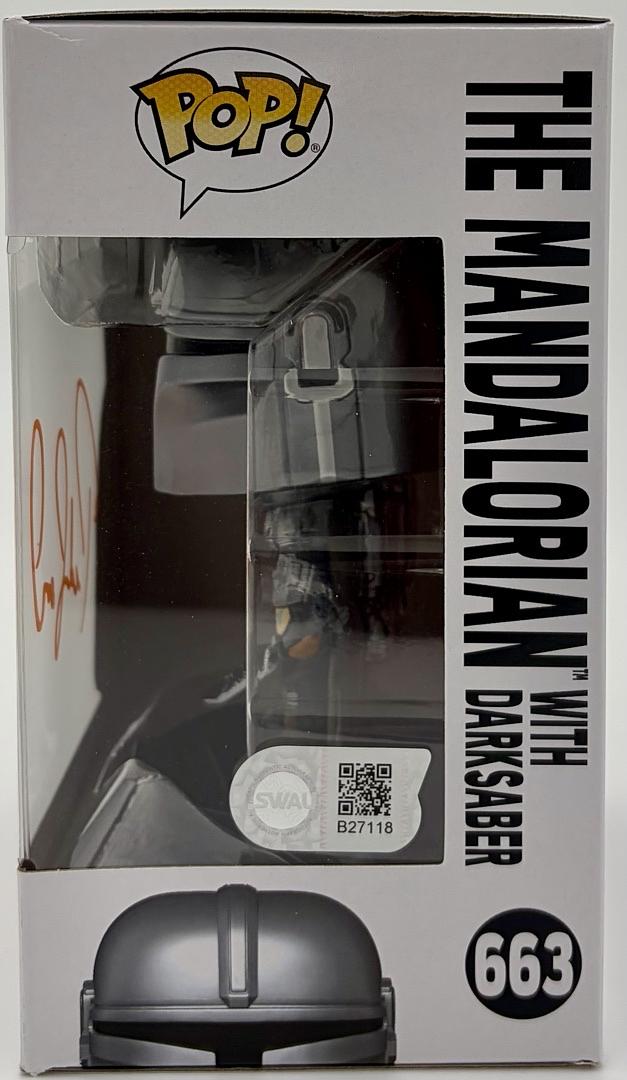 Pedro Pascal Signed Funko Pop #663 The Mandalorian (Star Wars)  - Beckett COA