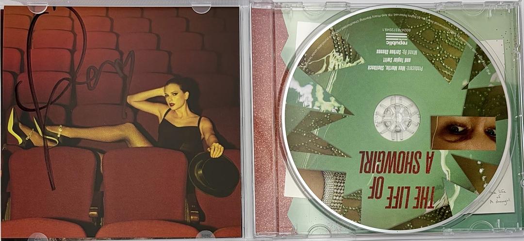 Taylor Swift matted, signed "Life of a Showgirl" CD Insert Photo 4 - Beckett COA