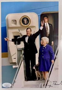 President George Bush Signed 8x10 Photo - JSA COA