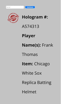 Frank Thomas (White Sox) signed replica batting helmet - Schwartz COA