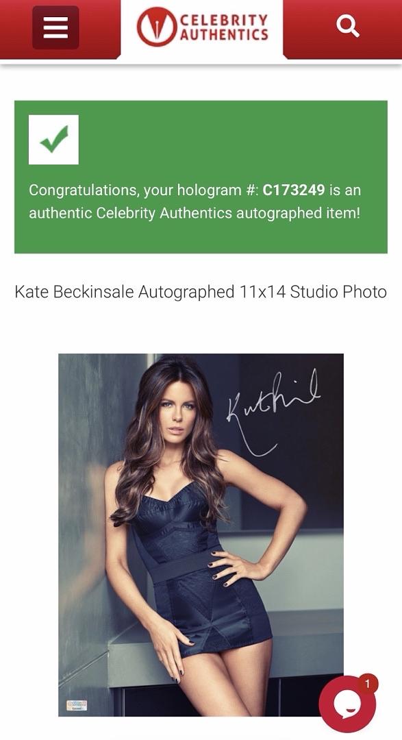 Kate Beckinsale signed (Underworld Awakening) 11x14 - Celebrity Authentics COA