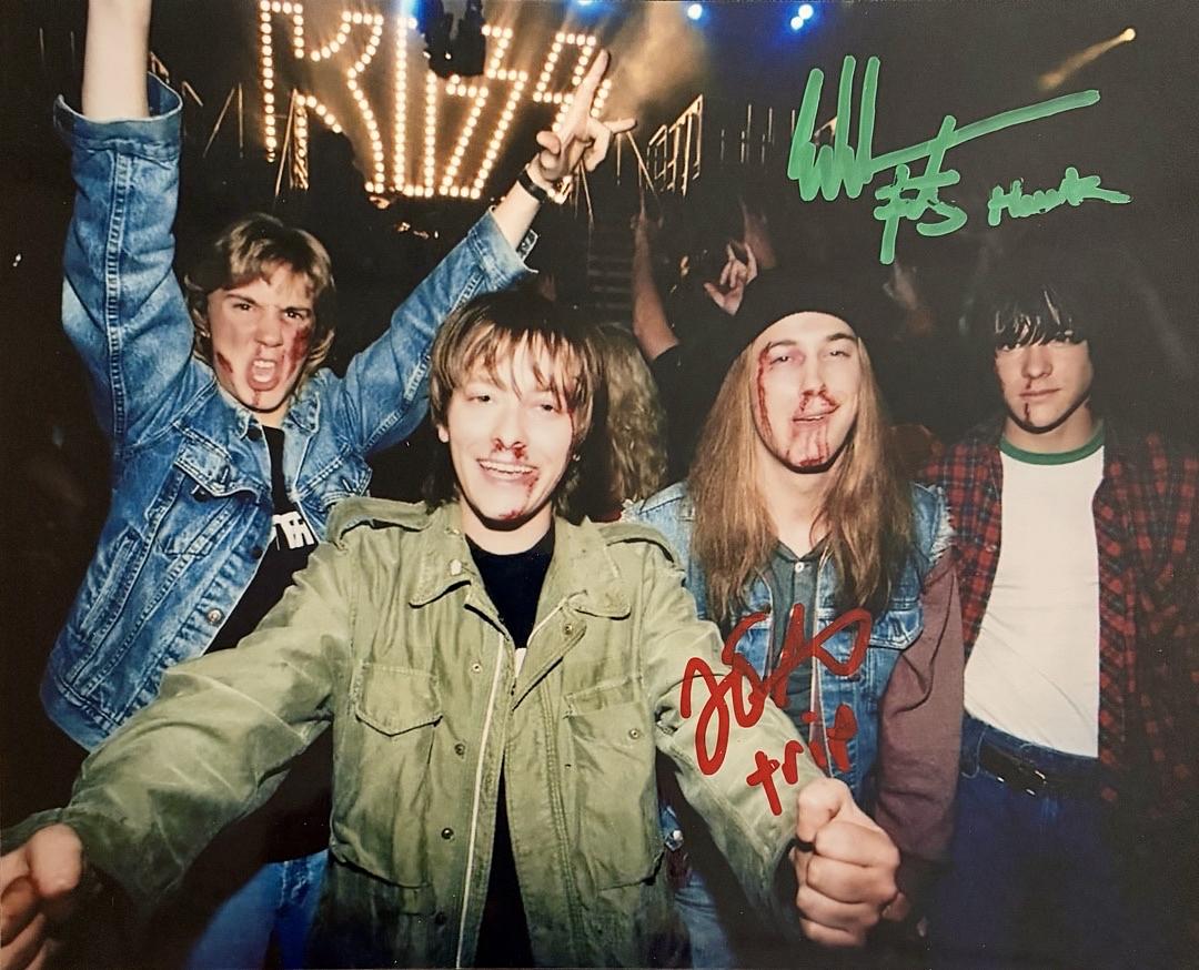 Edward Furlong James DeBello signed 8x10 w/character names (Detroit Rock City) - JSA COA