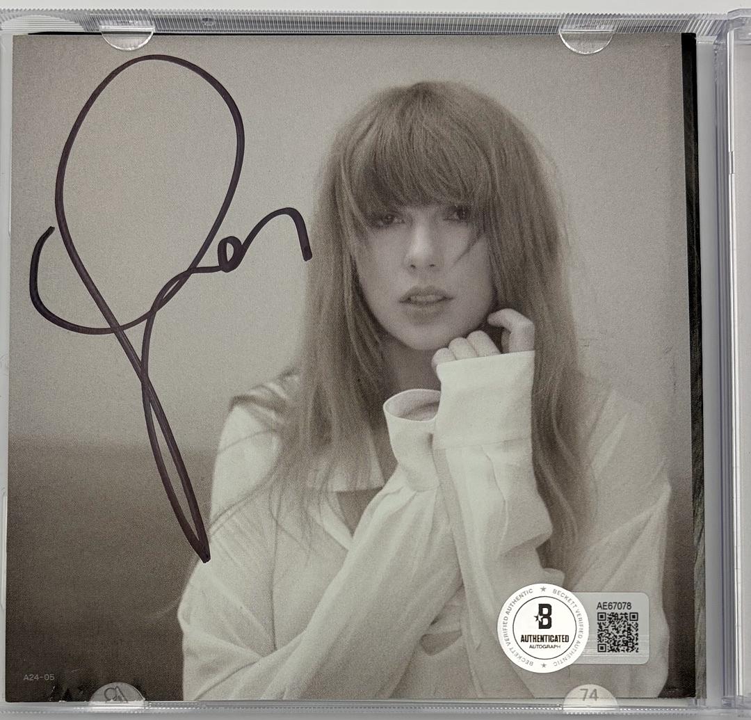Taylor Swift signed CD Insert "The Manuscript" - JSA COA