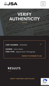 Kevin Dillon signed 11x14 (Entourage) w/quote - JSA COA