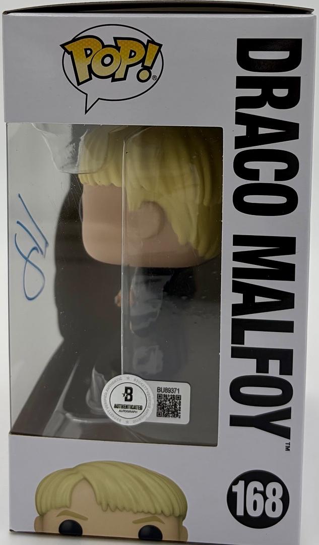 Tom Felton Signed Funko Pop #168 Draco Malfoy (Harry Potter) - JSA COA
