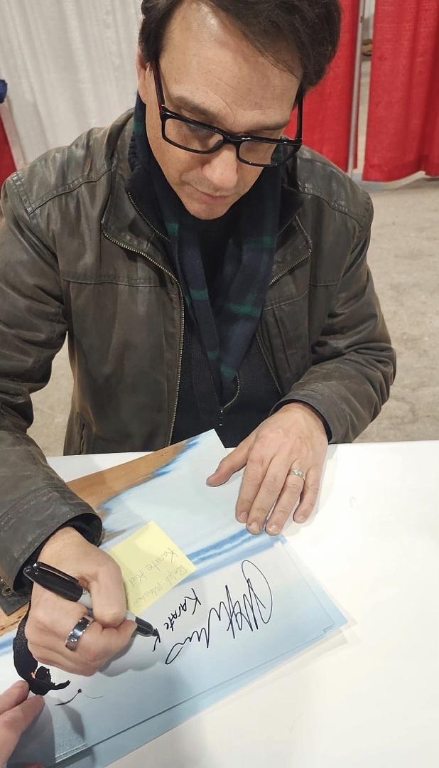 Ralph Macchio signed 11x14 (Karate Kid) w/inscription - Beckett COA