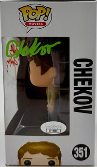Walter Koenig signed "Chekov" Funko #351 w/character name - JSA COA
