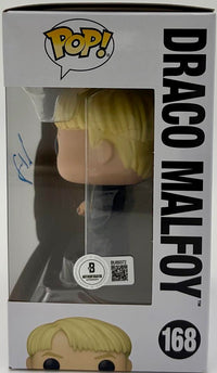 Tom Felton Signed Funko Pop #168 Draco Malfoy (Harry Potter) - Beckett COA
