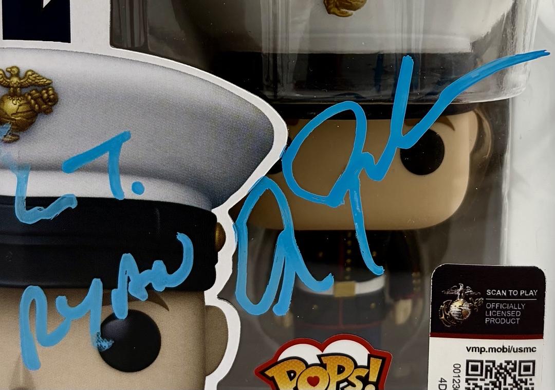 Alec Baldwin signed U.S. Marines Funko (USMC) w/ Lt. Ryan inscription - Beckett COA *RARE*