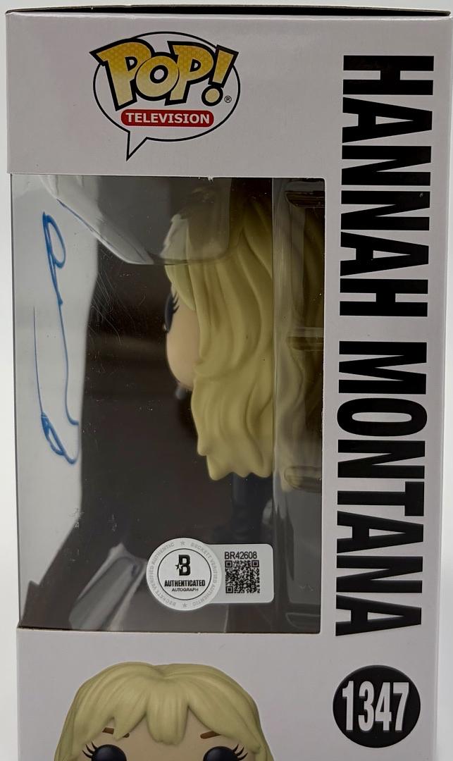 Miley Cyrus Signed Funko Pop #1347 (Hannah Montana)  - Beckett COA
