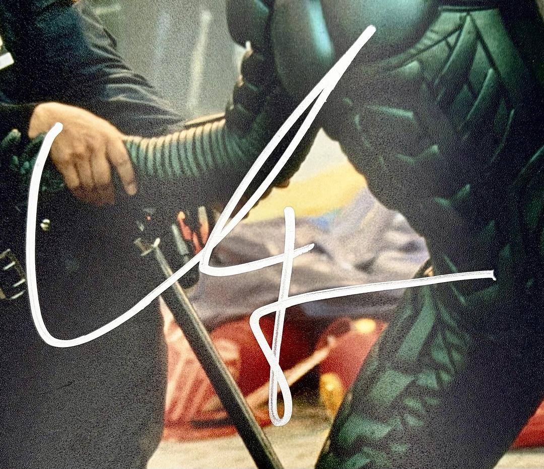 Willem Dafoe Green Goblin signed 11x14 (Spiderman) - Beckett COA