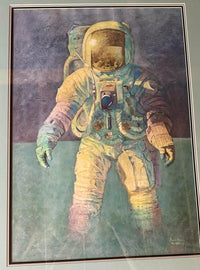 Alan Bean 36.5 X 27.5 signed limited edition lithograph (412/850) "That's How it Felt to Walk on the Moon"