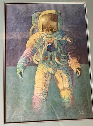 Alan Bean 36.5 X 27.5 signed limited edition lithograph (412/850) "That's How it Felt to Walk on the Moon"