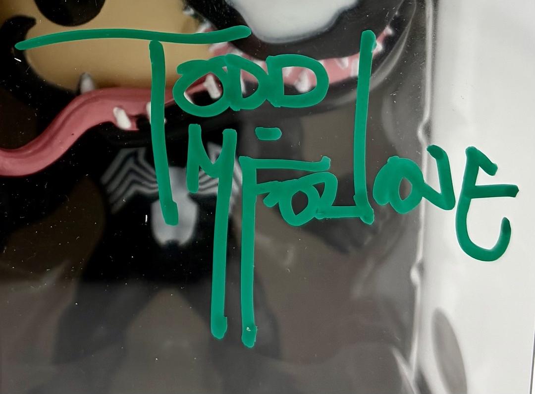 Todd McFarlane Signed Funko Pop #363 "Venom" (Marvel) - Beckett COA