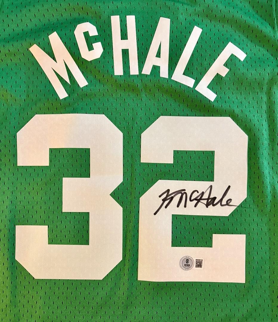 Kevin McHale Signed Mitchell & Ness Celtics Green Jersey - Beckett COA