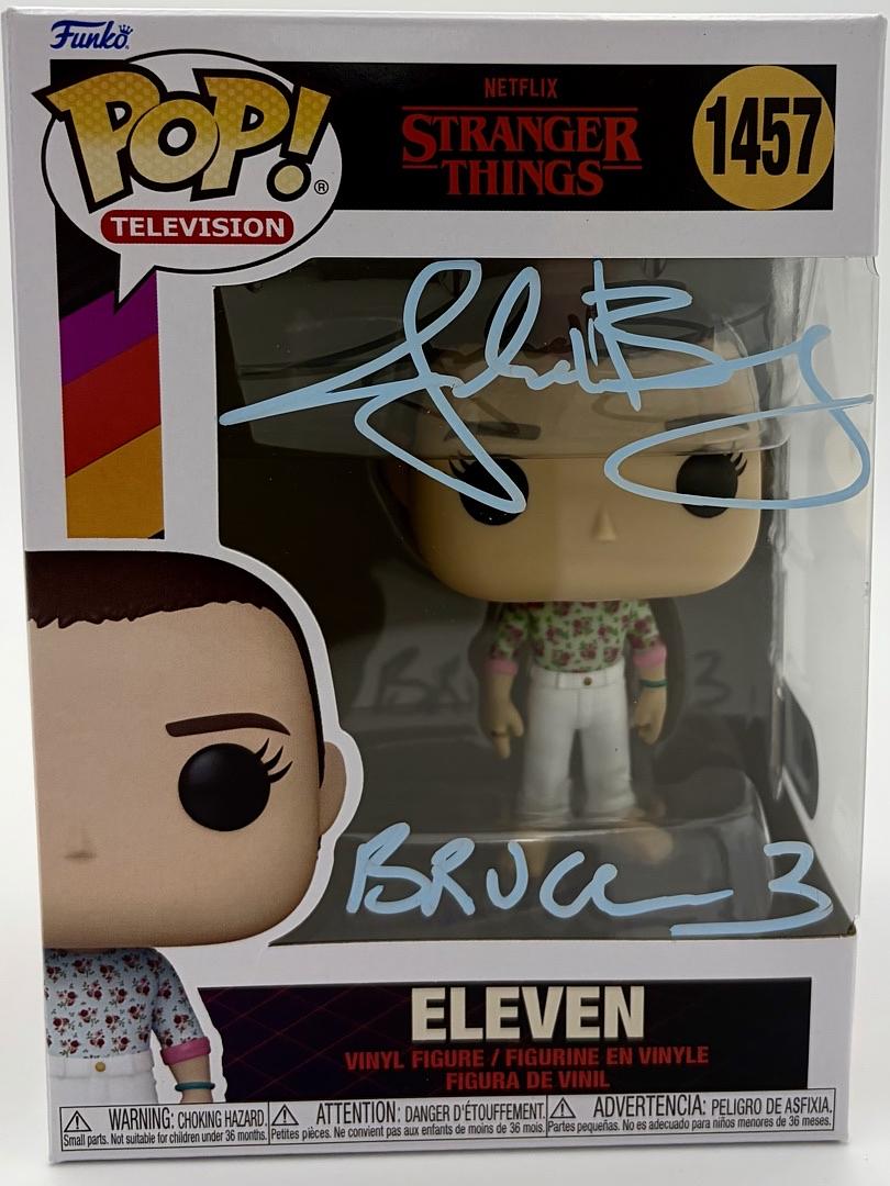 Jake Busey signed "Eleven" Funko #1457 (Stranger Things) - SWAU COA