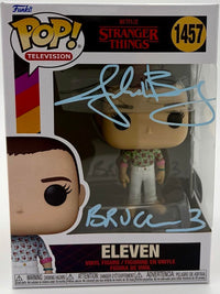Jake Busey signed "Eleven" Funko #1457 (Stranger Things) - SWAU COA