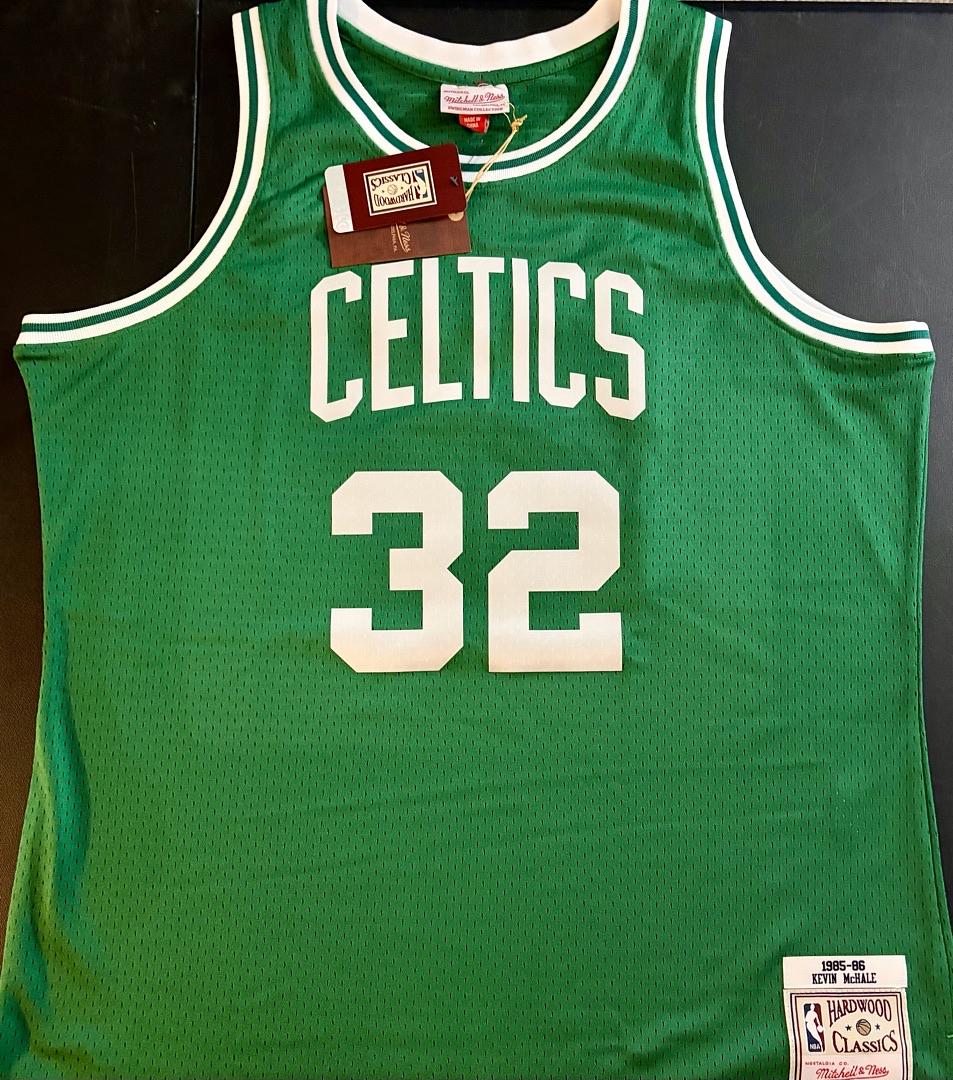 Kevin McHale Signed Mitchell & Ness Celtics Green Jersey - Beckett COA