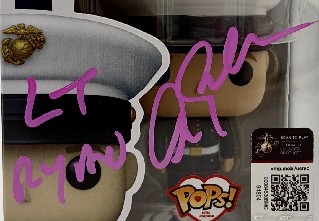 Alec Baldwin signed U.S. Marines Funko (USMC) w/ Lt. Ryan inscription - Beckett COA *RARE*