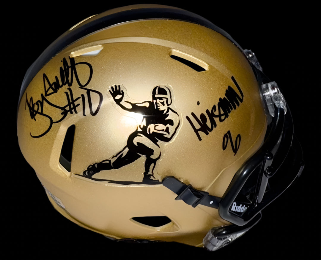 Troy Smith (Ohio State) signed Heisman mini-helmet - Schwartz COA