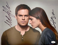 Michael C Hall & Jennifer Carpenter Signed 11x14 Photo (Dexter) - JSA COA